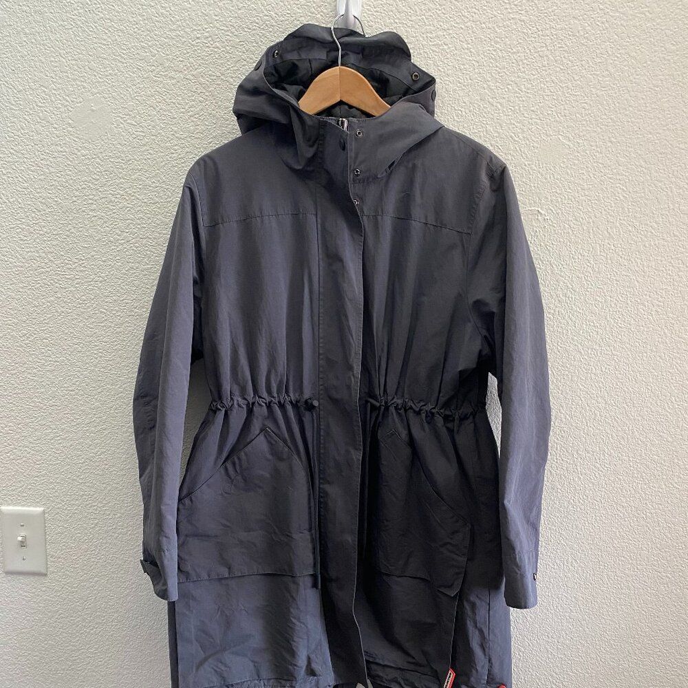 Hunter Original Nylon Parka Jacket Women's Size 16 Gray Color